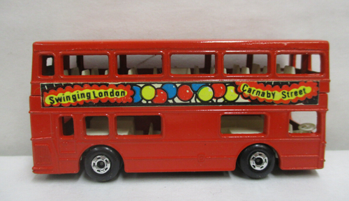 2 Vintage Matchbox Buses #12 Setra Coach 1970 #17 The Londoner 1972 Toy Cars - Picture 10 of 13
