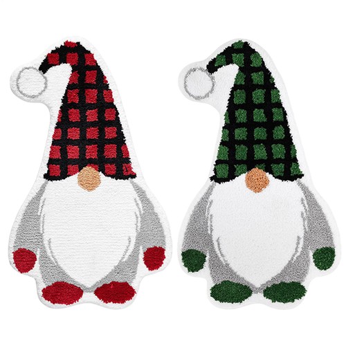 Christmas Rugs Indoor Gnome Door Mat Soft Absorbent Bath Rugs for exceptional