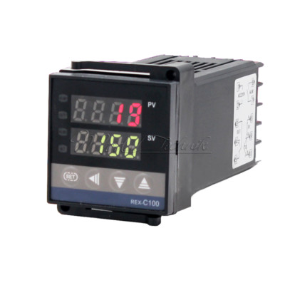 REX-C100 Relay Solid-state SSR Temperature Controller Thermostat K-Type Input-