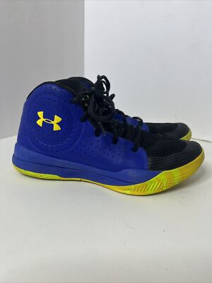 Under Armour Boys Jet 2019 3022121-404 Blue Basketball Shoes