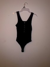 Wild Fable Black sleeveless bodysuits