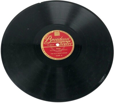10'' Schellackplatte Broadcast Twelve 3260 Moon / Let's put out the lights (W16)