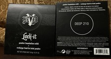 Lot of 2 KVD Beauty Deep 210 Lock-It Powder Foundation Refill - 9.0g/0.31 oz FS