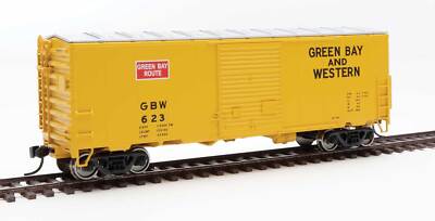 Spur H0 - Walthers 40' ACF Welded Boxcar Green Bay & Western -- 45006 NEU