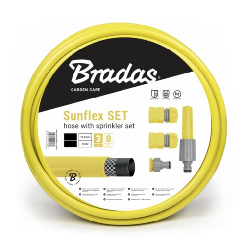 Gartenschlauch Set Wasserschlauch 1/2 oder 3/4 Zoll in versch. Längen