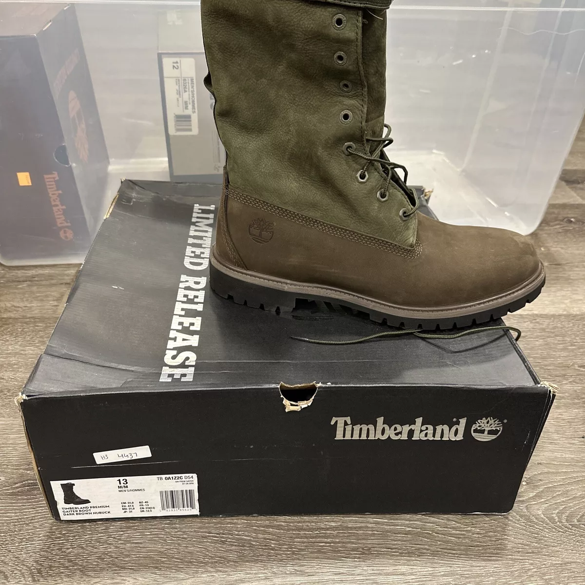 Timberland mixed media store gaiter boots