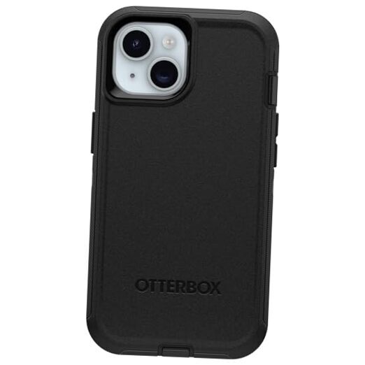 iPhone 15 14 13 Defender Series Black Screenless Case