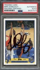 2003-04 Topps #37 Mike Dunleavy Signed Card AUTO PSA Slabbed Warriors