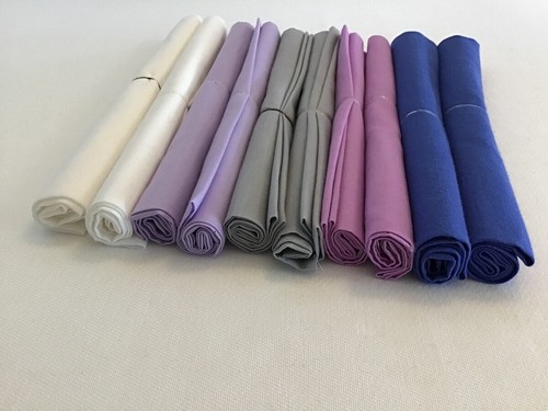 Baumwollstoff Patchwork Stoffe DIY UNI Meterware Quilten "Seewind" Restepaket - Bild 9 von 24