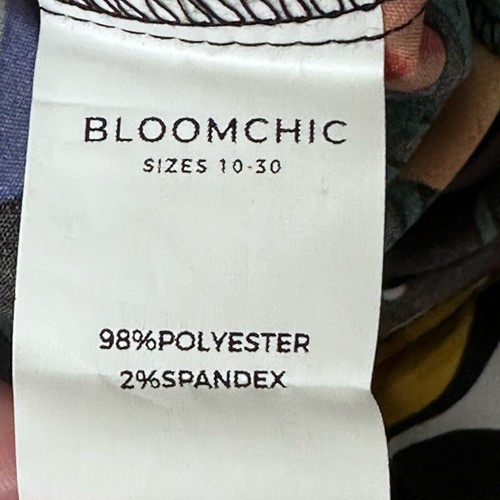 BloomChic Women's Tropical Print Mid Rise Pocket Pants Size 22-24 3X - Picture 5 of 8