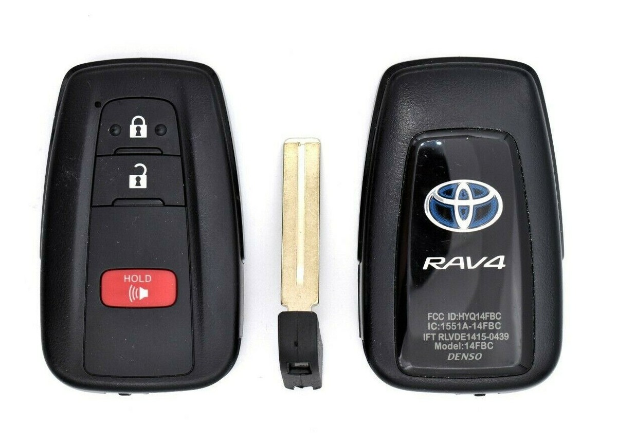 1 OEM Unlocked Toyota RAV4 Hybrid Blue Remote Smart Key Fob