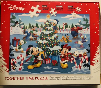 Disney Together Time 400 Piece Puzzle Christmas Mickey & Minnie