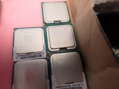 Lot of (5) Intel Xeon X5450 3.0GHz Quad-Core Processor SLBBE LGA775