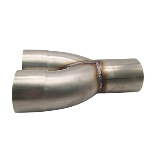 Custom Polished Exhaust Merge Collector Dual 3" ID Inlet to Single 3" OD Outlet - Picture 4 of 9