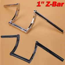 1'' Motorcycle Handlebars ZBar Drag Bars For Harley Honda Chopper Bobber Yamaha