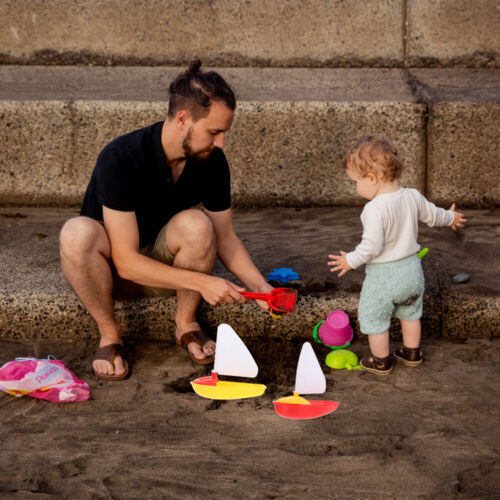 3PCS Kids Sailing Toys Childrens Water Sailboat Toys Boat Toy for Bath - Picture 4 of 12