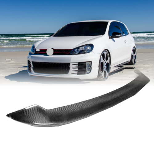 Rear Roof Spoiler Wing For Volkswagen Golf 6 MK6 GTI 2010-2013 Carbon Fiber Look - Picture 1 of 6