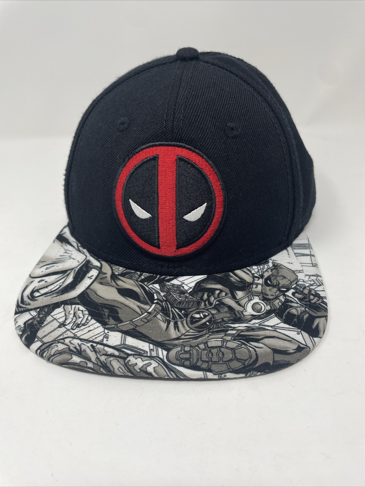 Deadpool Black Snapback Adjustable Back Hat Cap M… - image 5
