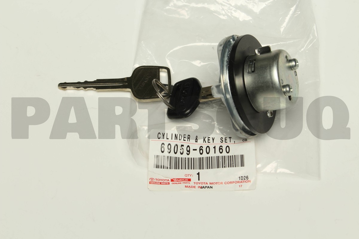 6905960160 Genuine Toyota CAP & KEY SET, SPARE WHEEL SERVICE HOLE 