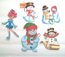 3D UPick Christmas Winter Snowman Santa Boy Girl Scrapbook Card Embellishment