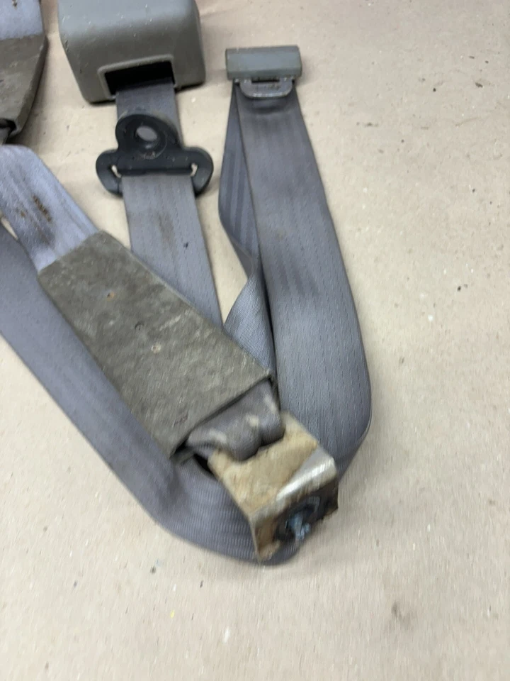 Ford f150 1987 1991 f250 f350 gris gris cinturones de seguridad retractores usados OEM Foto 3 de 4