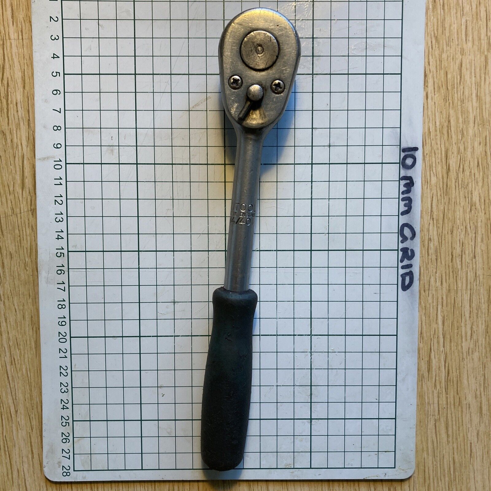 Vintage Britool Ratchet E74/40T With 1/2" Drive .FREEPOST