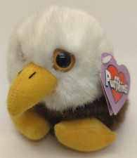 Baldwin The Eagle Puffkins Bean Bag Plush 1994 Patriotic Bird 4 Inches Small