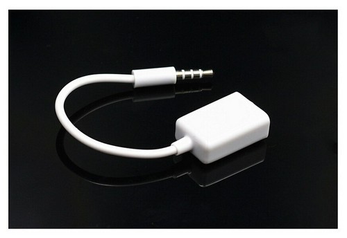 Conector de audio auxiliar macho de 3,5 mm a USB2.0 tipo A hembra cable OTG adaptador coche mp3 - Imagen 3 de 7