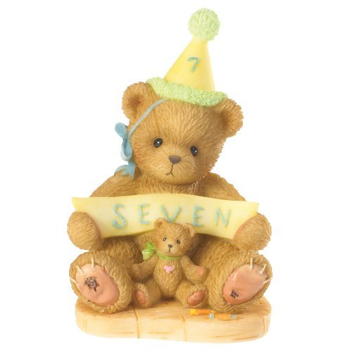 Cherished Teddies Sign Says You're Seven Figurine