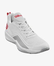 Wilson Scarpe da Tennis Uomo Rush Pro Lite - (Bianco/Pearl Blue/Wilson Red)