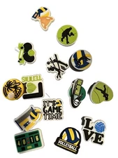 Shoe Charm Volleyball/tennis 16pc Set US Open Theme