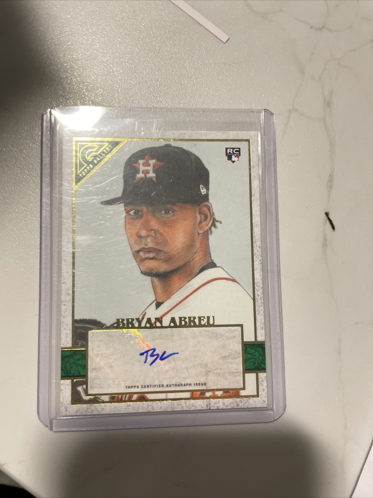 2020 Topps Gallery - Green Autographs #96 Bryan Abreu /99 (AU, RC)