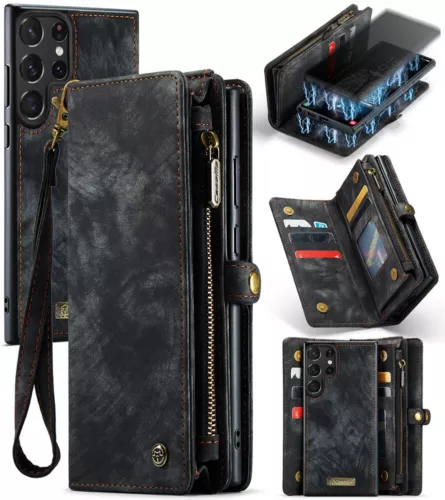 Für Samsung A15 A16 A56 A55 A35 Wallet Case Flip Ständer Leder Hülle Kartenfach - Bild 1 von 25