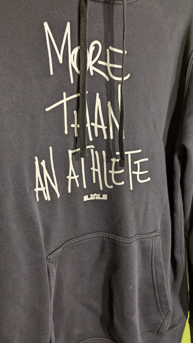 Nike Uninterrupted LeBron More Than An Athlete Hoodie Mens Large Black eBay