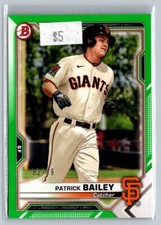 2021 Bowman Prospects Green Border /99 Patrick Bailey #BP-108