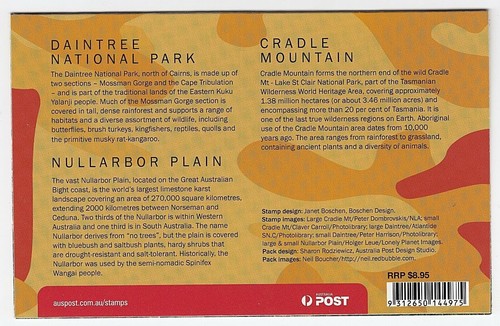 2012 STAMP PACK 'WILDERNESS AUSTRALIA' - WITH 3 x INTERNATIONAL MNH STAMPS - Picture 3 of 3