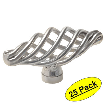 *25 Pack* Cosmas Cabinet Hardware Satin Nickel Birdcage Cabinet Knobs #9991SN