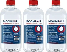 Bio Ethanol Fuel for  Fire Pit (3x0.5Lt) Ethanol Fireplace Fuel