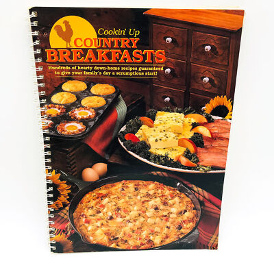 Cookin' Up Country Breakfasts Spiral Julie Schnittka 1994 Bisquits And Gravy