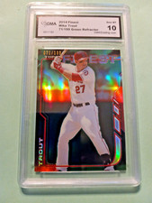 2014 Topps Finest Mike Trout 'Green Refractor' GEM MT 10
