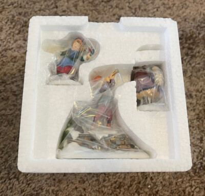 NOS Dept 56 Dickens Village 12 Twelve Days Christmas NINE 9 LADIES
