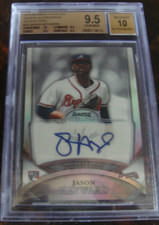 2010 JASON HEYWARD #20 BOWMAN STERLING /199 ROOK, AUTO, REFRACTOR Graded BGS-9.5