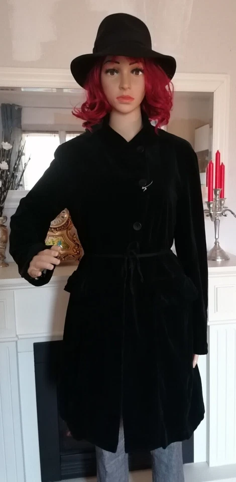 Oska Mantel sehr Feine Cord Gr. 1 - 38-40 Slim  Nachtblau Neuw NP € 479,0 - Bild 3 von 4