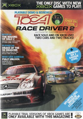 XBOX Original Demo Disc TOCA Race Driver 2 Magazin Ausgabe 29. Mai 2004