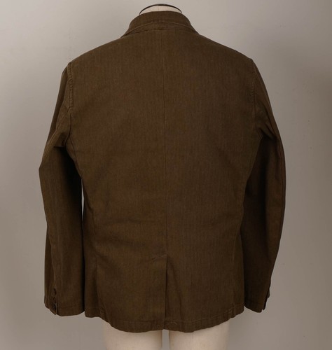 American Eagle Outfitters Mens Sport Jacket Size L Two Button Brown Herringbone - Picture 6 of 20