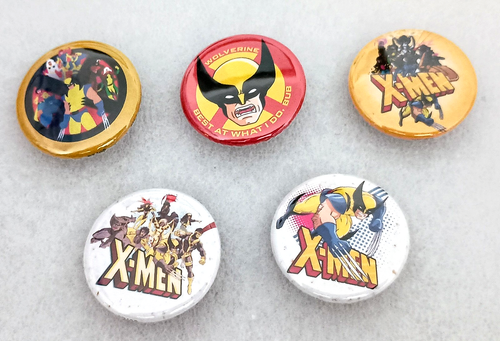 Marvel X-Men Wolverine 5 Button Pin Set 2019 New NOS - Picture 2 of 6