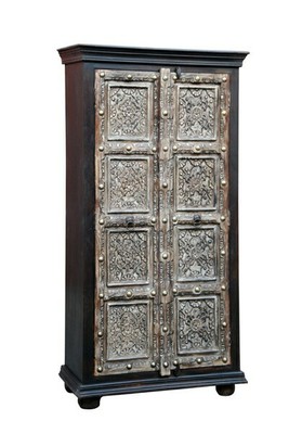 Orientalischer marokkanischer Schrank Kleiderschrank Dielenschrank Holz
