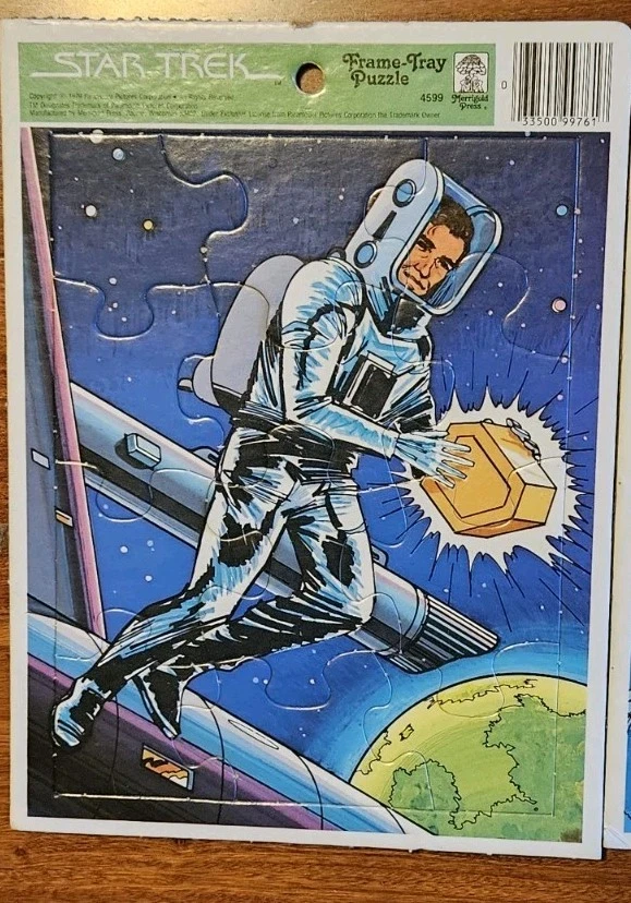 批量 2 件 复古 星际迷航 框架托盘 拼图 惠特曼 | 20 世纪 70 年代 — 第 3/4 张图片