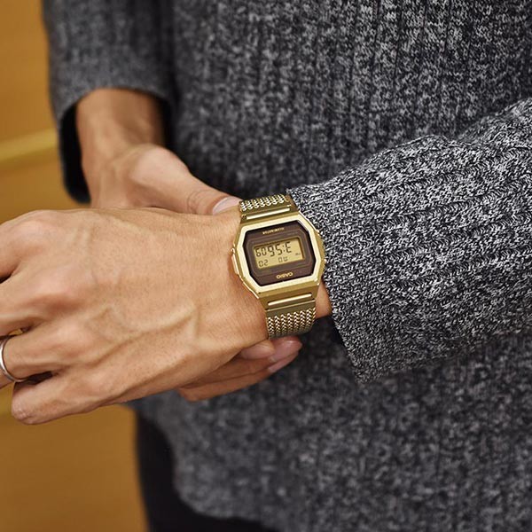 CASIO / A1000MGAデジタル腕時計 ゴールド CASIO 【未使用/美品】カシオ プレミアムシリーズ A1000MGA-5JF