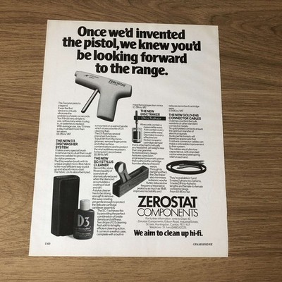 GRAM141 ZEITSCHRIFTENWERBUNG 11X8 ZEROSTAT: AUFRÄUMEN HIFI